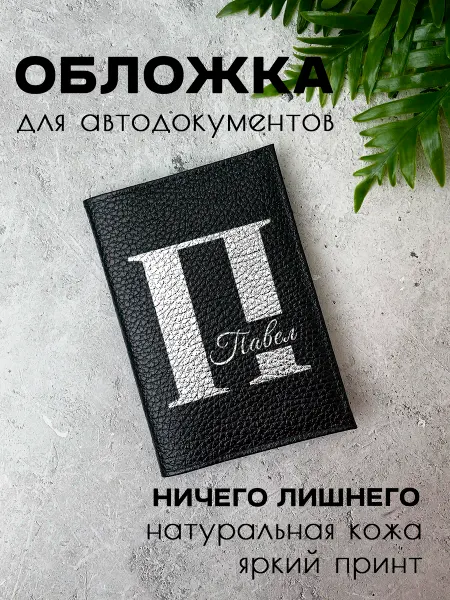 Space case Обложка для автодокументов с именем Павел