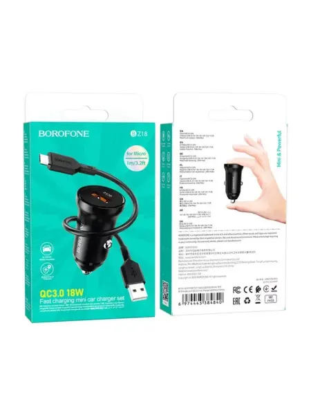 Многофункциональный зарядник для авто с micro-USB