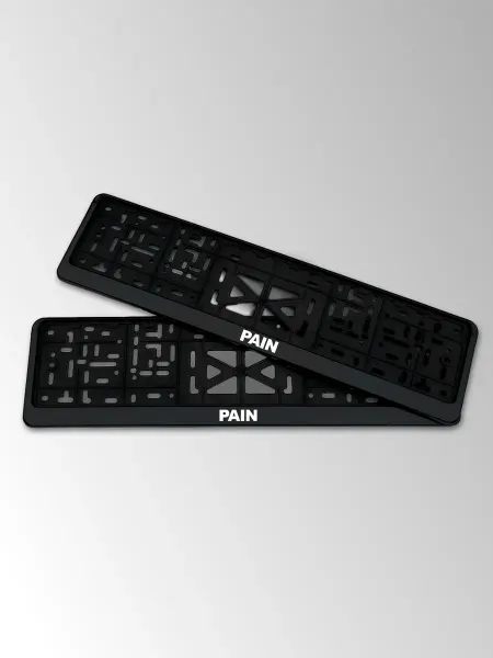 STIKERLAB Автомобильная рамка для номера с надписью PAIN