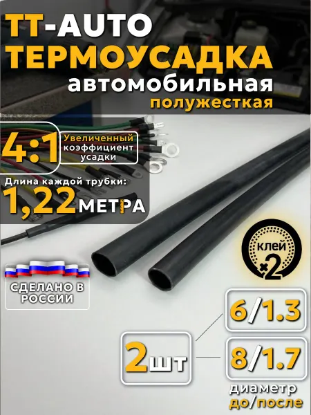 КВТ Термоусадка автомобильная клеевая TT-AUTO полужесткая набор