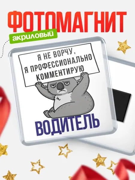КлассныеШтучки Магнит водитель я не ворчу, я профессионально комментирую!
