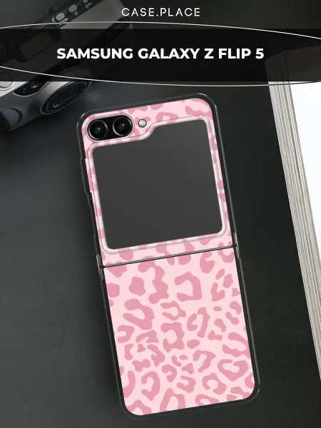 Case Place Чехол на Samsung Z Flip 5 леопардовый