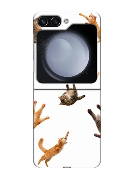ChesnoCase Чехол на Samsung Galaxy Z Flip 5 котики (для девушек)