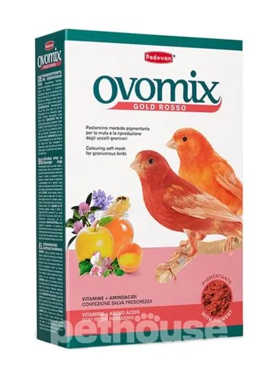 Ovomix gold Rosso дополнительный корм для зерноядных птиц с красным оперением