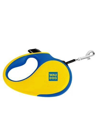 Поводок-рулетка для собак WAUDOG R-leash, рисунок Colors of Freedom, размер L, 5 м