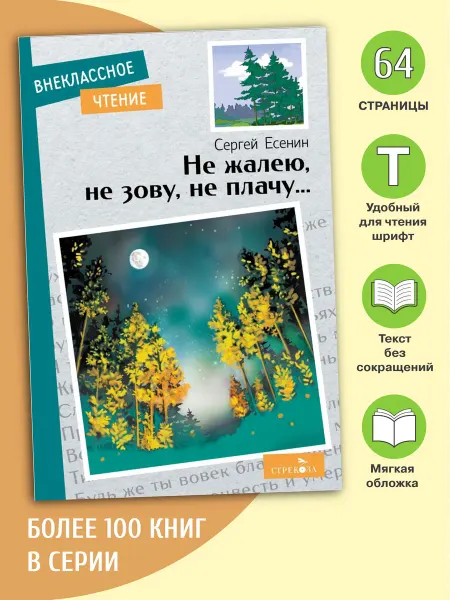 Издательство Стрекоза Есенин С. Не жалею, не зову, не плачу. Книги для детей
