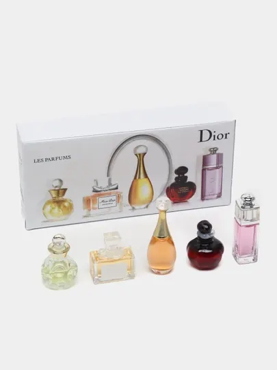 Подарочный набор "Dior", 5 ароматов, парфюмерные мини-флаконы, 30 мл