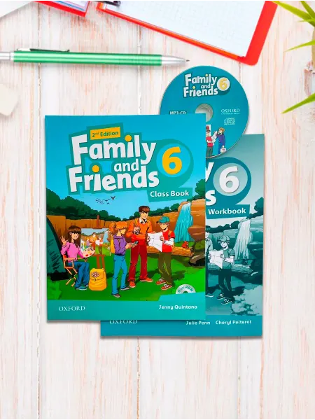 Family and Friends 6. Учебник + Рабочая тетрадь + 2 CD DVD
