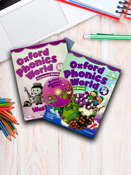 Oxford Phonics World 4. Учебник + Рабочая тетрадь + CD DVD