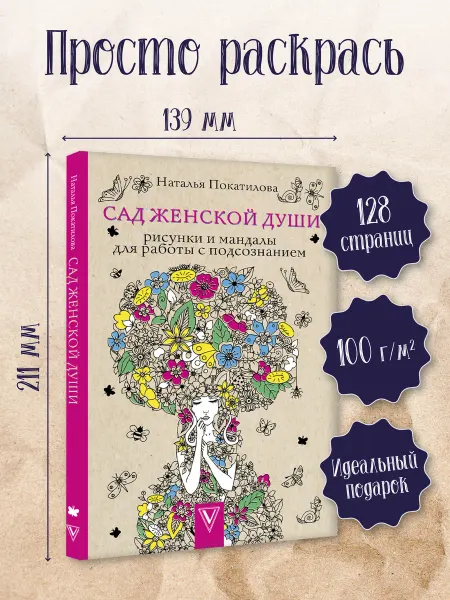 Издательство АСТ Раскраска антистресс Сад женской души