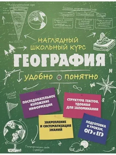 Эксмо Наглядный школьный курс удобно и понятно География