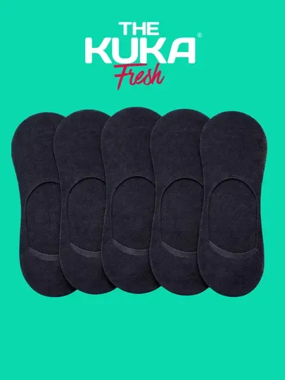 Следки мужские и женские, 5 пар, хлопковые пятки, носки короткие, The Kuka Fresh