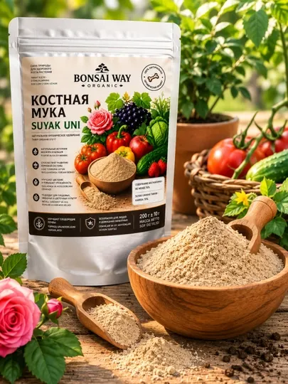 Костная мука Bonsai Way Organic — натуральное органическое удобрение для сада и огорода