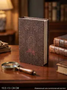 Шкатулка-книга сейф, L15,5 W5 H24 см