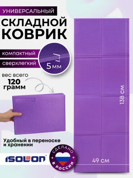 ISOLON Коврик туристический складной 5 мм