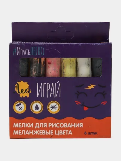 Восковые мелки и карандаши "Лео" "Играй" LPSC-06 5 цв. , 6 шт