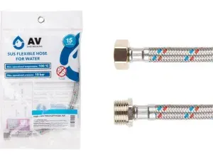 AV engineering Гибкая подводка для воды гайка-штуцер 1" 80 см AVE20780