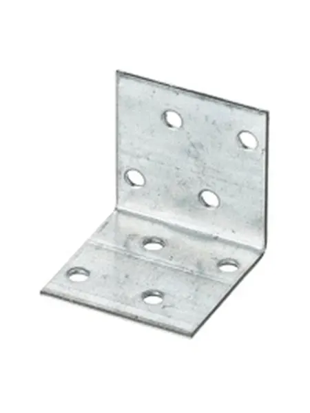 Угол крепежный монтажный сталь оцинкованная 40x40x2.5x40 мм