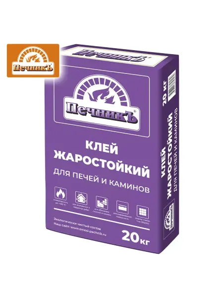 Печникъ Клей жаростойкий для печей и каминов 20кг
