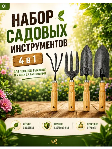 Набор садовых инструментов для ухода за растениями и огорода