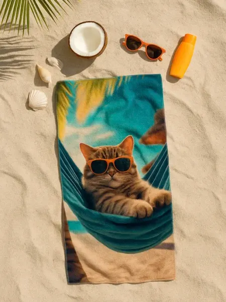 SUPER TEXTILE Пляжное полотенце из микрофибры 70х140