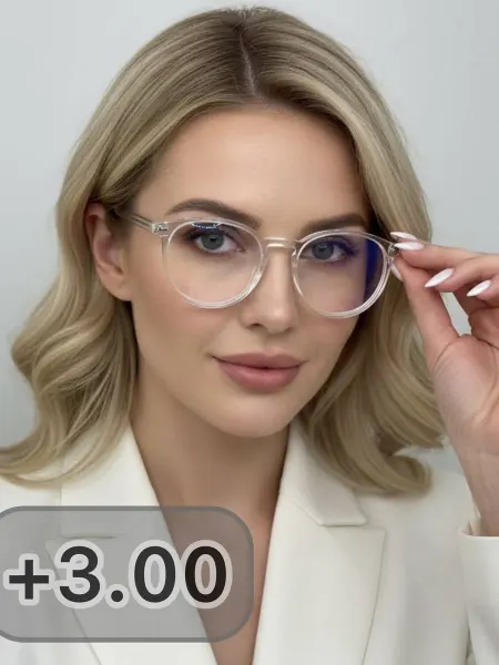ЛЮКС ОПТИКА Очки для зрения +3.00 корригирующие Blue-blocker