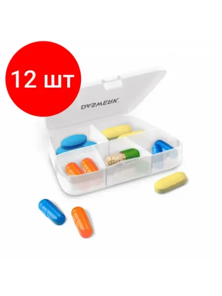 DASWERK Контейнер для лекарств и витаминов 5 отделений