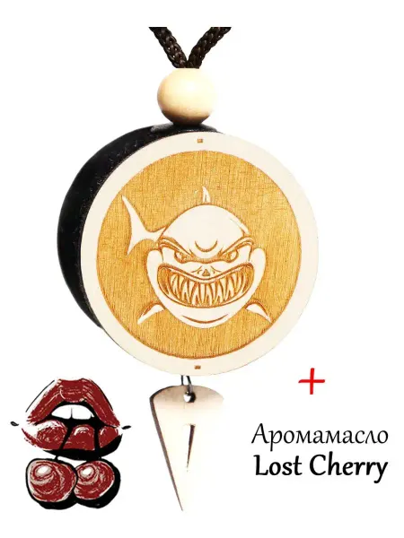 Аромасентир Ароматизатор для автомобиля Акула, аромат 39 Lost Cherry
