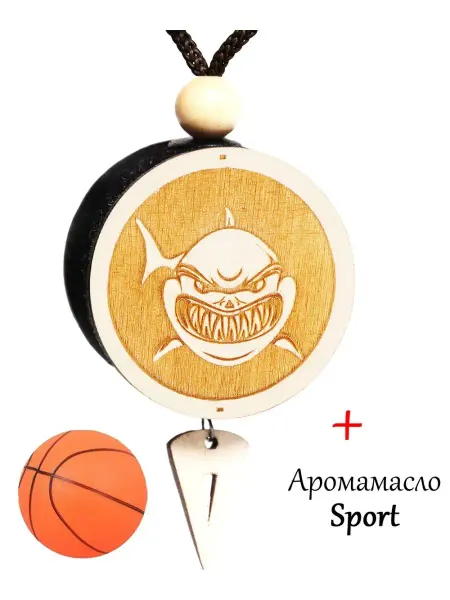 Аромасентир Ароматизатор для автомобиля Акула, аромат Sport (Homme)