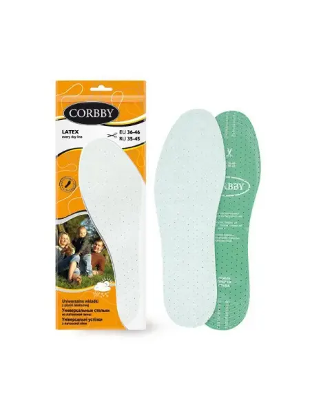 Corbby Стельки демисезонные LATEX безразмерные
