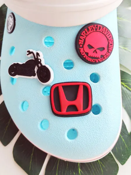 Fun_Jibz Джибитс мотоцикл Harley Davidson на crocs для мужчин