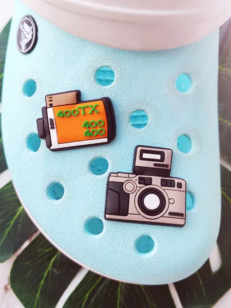 Fun_Jibz Джибитс фотоаппарат на crocs украшения для фотографа