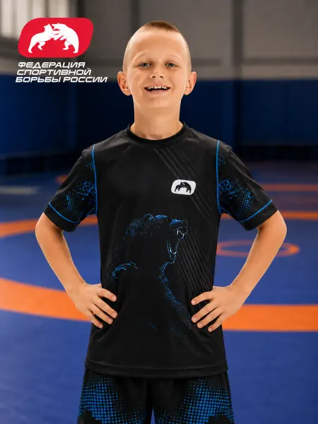 WRESTRUS Футболка спортивная для тренировок детская WRESTLING