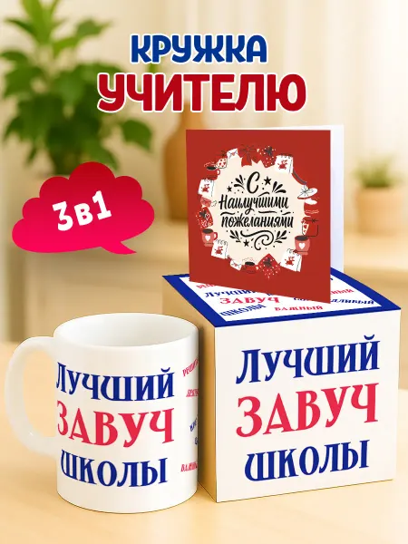 RedPony Кружка подарочная завучу школы