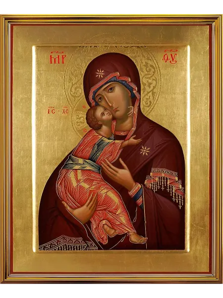 Русская Коллекция. Икона "Владимирская", 20х27 см, БИ-20х27