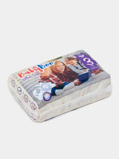 Детские подгузники BabyBoo UltraSoft №3, 5-9 кг, 42 шт