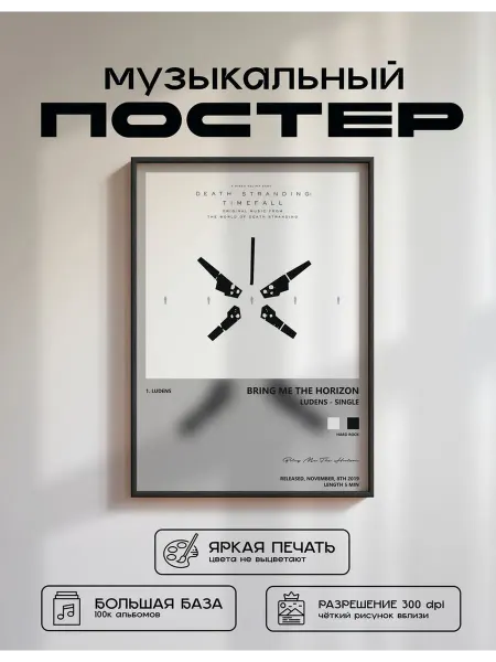 Postersbase Музыкальный постер Bring Me The Horizon - Ludens - Sin 30x40