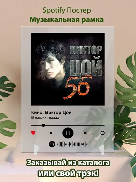 Arthata Spotify Постер Кино. Картина Кино - В наших глазах