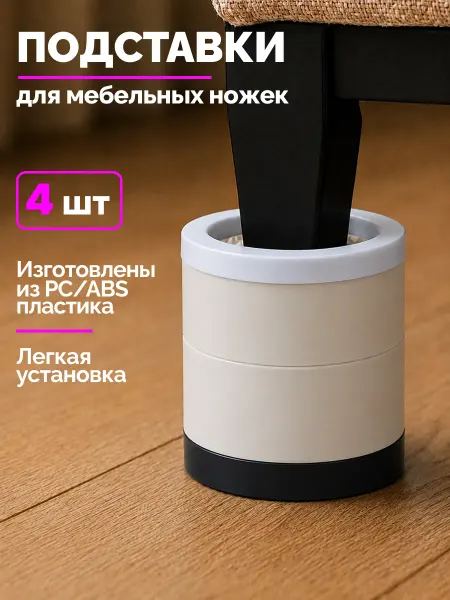 Turgoff Подставка под мебельные ножки 4 шт
