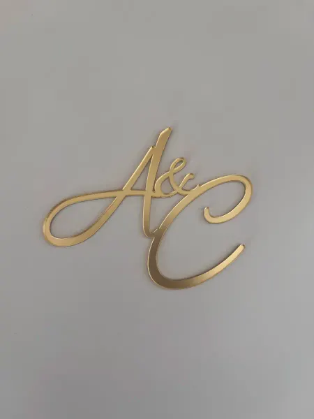 Топпер инициалы АС
