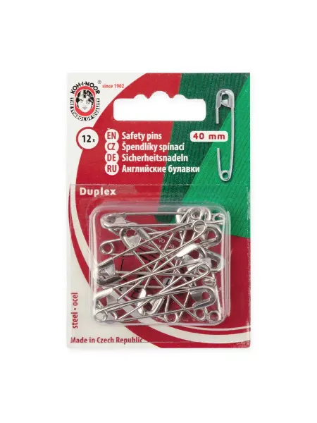 KOH-I-NOOR Булавки английские 12 шт 40 мм под никель