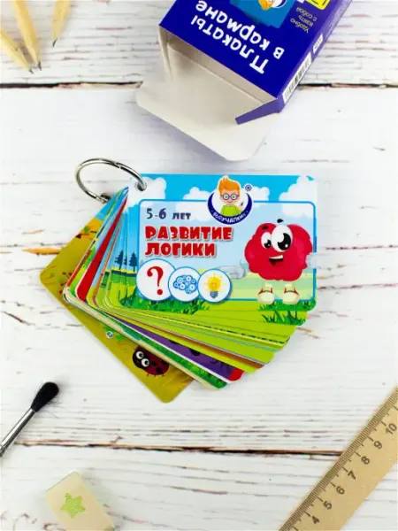 Выручалкин Набор карточек для детей "Развитие логики. 5-6 лет"