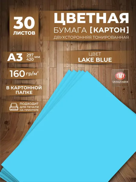 Типография ТМТ Плотная Бумага художественная А3 двусторонняя