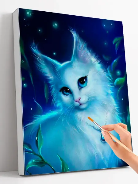 Paintboy Картина по номерам (40x50) "Кошка в ожерелье"