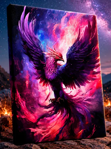 STARS ART Картина по номерам на холсте на подрамнике Феникс