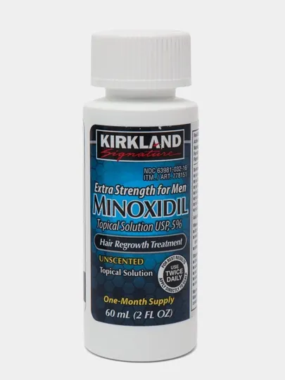 Лосьон для роста бороды и волос Kirkland Minoxidil 5%, 60 мл