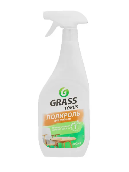 GRASS Очиститель-полироль для мебели, флакон с курком 600 мл