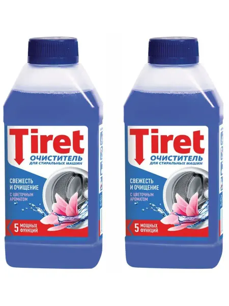 TIRET Очиститель для стиральных машин 250 мл (2шт в наборе)