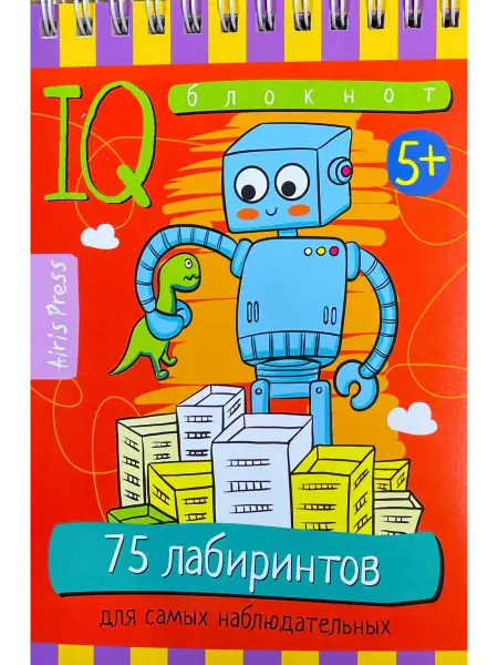 АЙРИС-пресс Умный блокнот. 75 лабиринтов для самых наблюдательных 5+