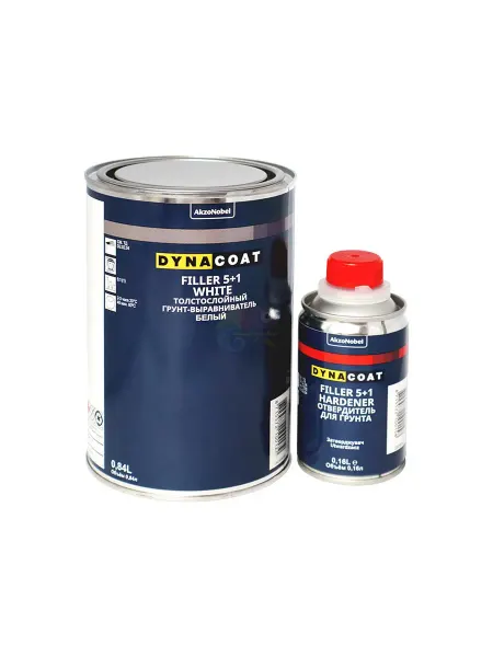 Dynacoat Автомобильный грунт Filler 5+1 белый 1 л